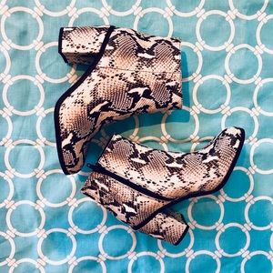 Snakeskin Ankle Boots